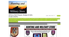 Desktop Screenshot of huntingandmilitarystore.co.uk