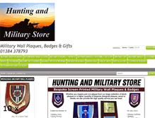 Tablet Screenshot of huntingandmilitarystore.co.uk